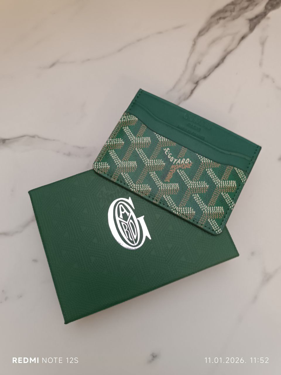 Goyard card holder maks