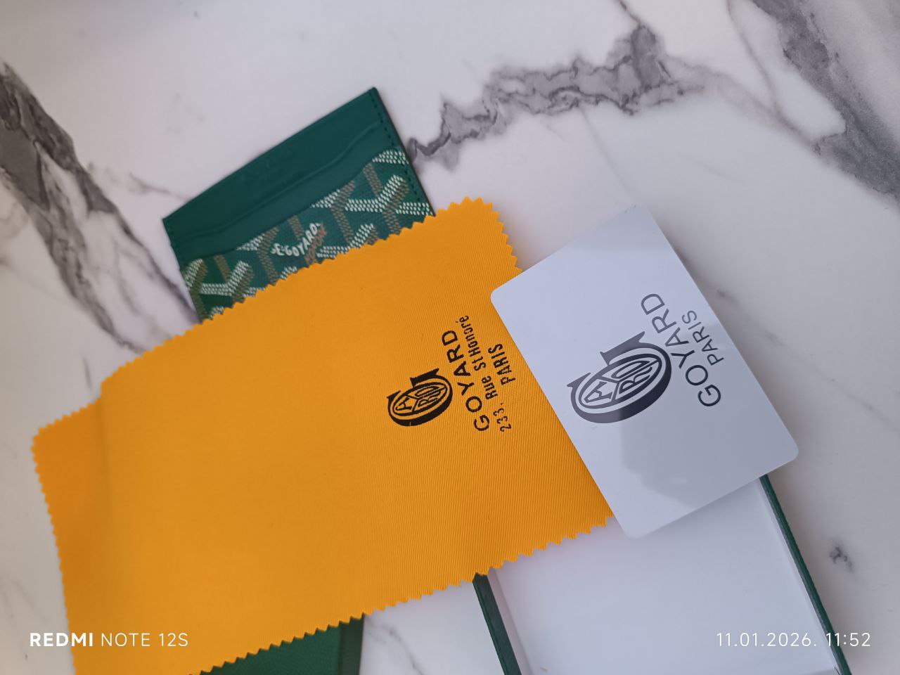 Goyard card holder maks