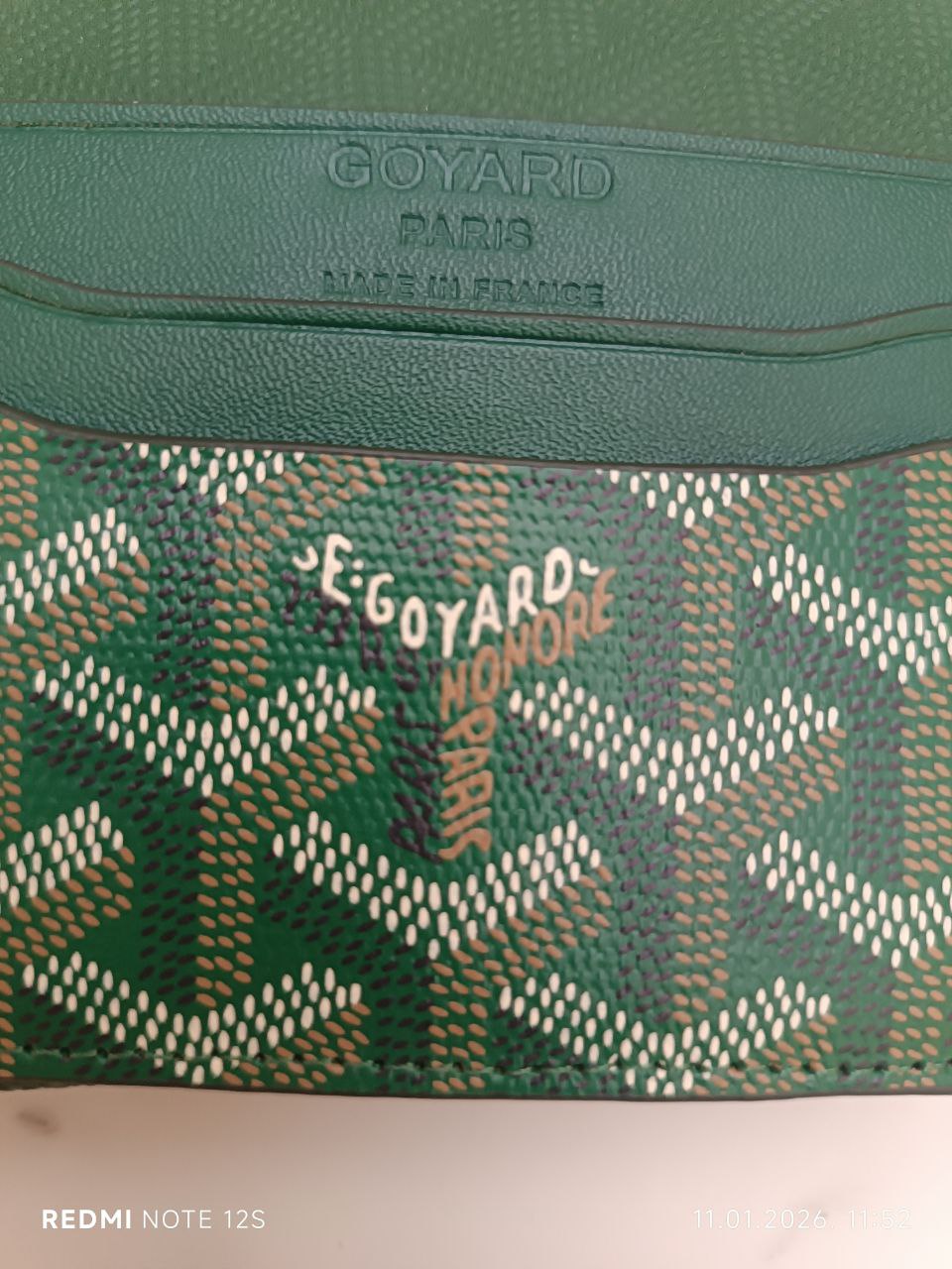 Goyard card holder maks